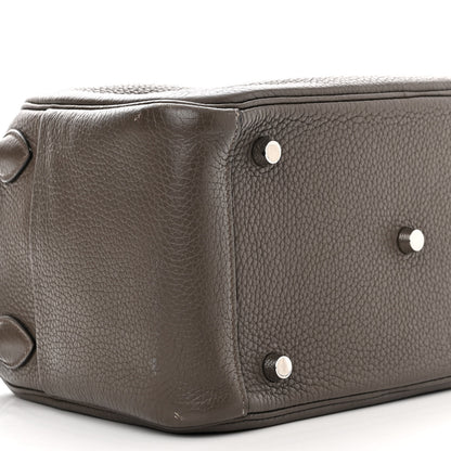 Hermes Taurillon Clemence Lindy 26 Etain 9 of 18