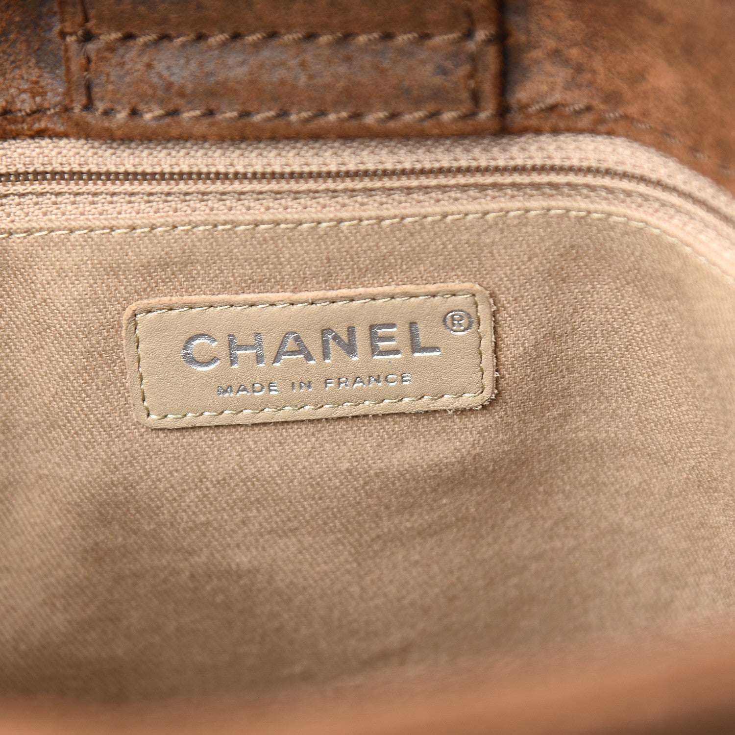 Chanel Nubuck Stitched Highlander Messenger Brown 6 of 17