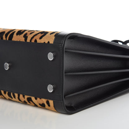 Saint Laurent Pony Hair Leopard Print Baby Sac De Jour Black 9 of 11