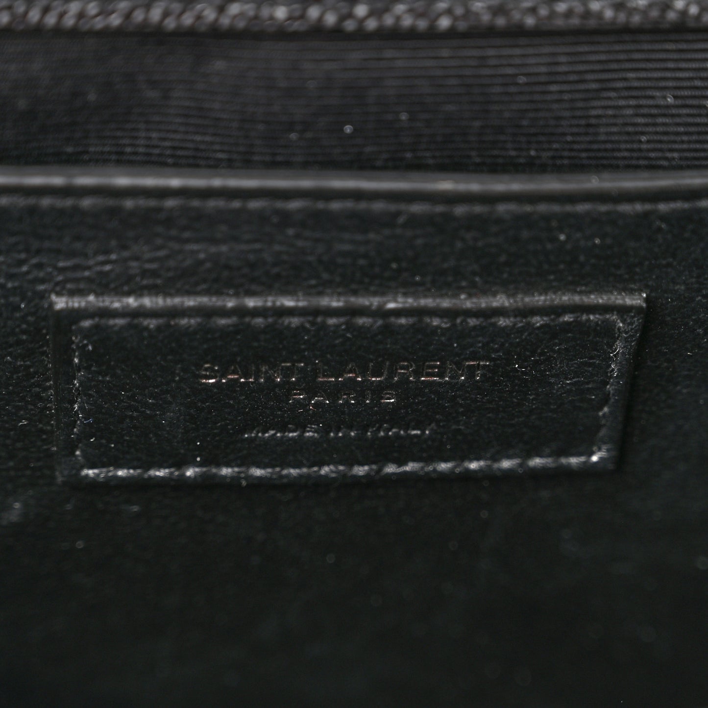 Grain De Poudre Textured Mixed Matelasse Triquilt Medium Monogram Satchel Black