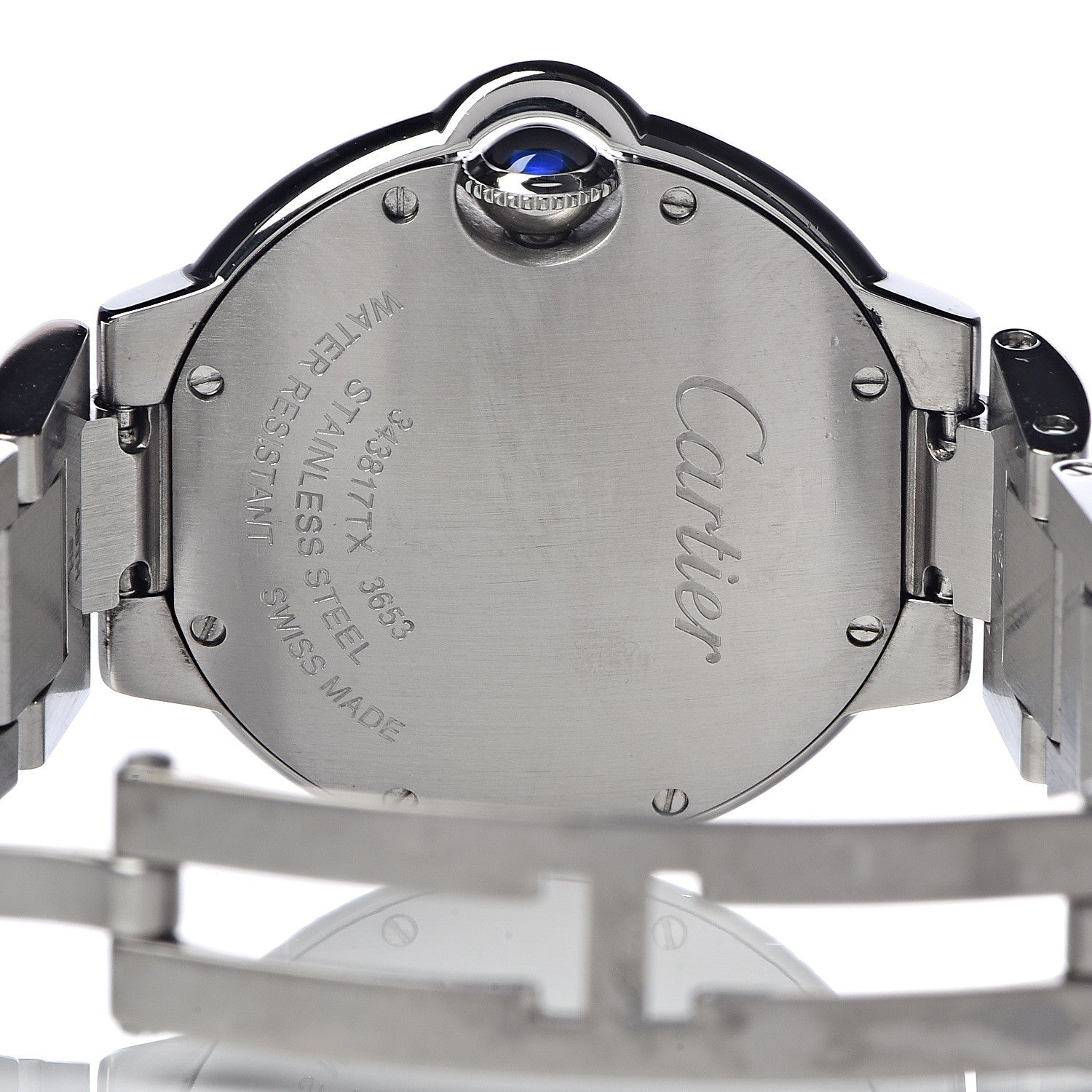 Cartier Stainless Steel 33mm Ballon Bleu De Quartz Watch 6 of 7