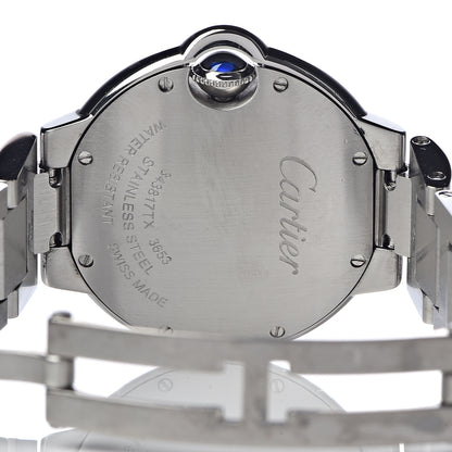 Cartier Stainless Steel 33mm Ballon Bleu De Quartz Watch 6 of 7