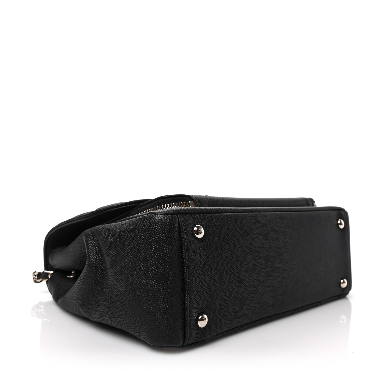 Caviar Quilted Large Business Affinity Flap Black