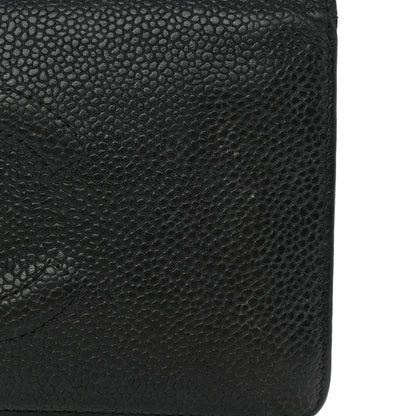 Chanel Caviar Timeless CC Yen Wallet Black 10 of 10