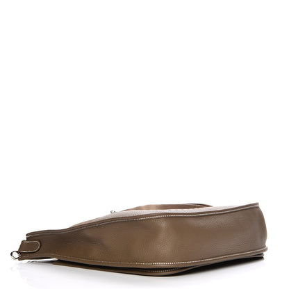 Hermes Taurillon Clemence Evelyne III GM Etoupe 5 of 7
