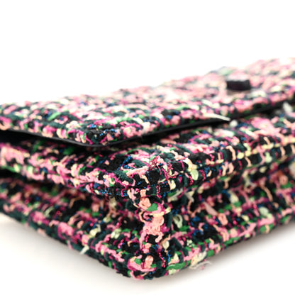 Chanel Tweed Quilted Reissue Wallet On Chain WOC Pink Multicolor 10 of 11
