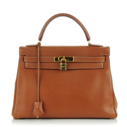 Hermes Courchevel Kelly Retourne 32 Gold 1 of 26