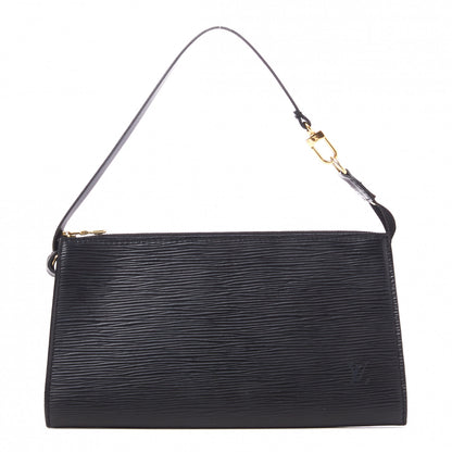Louis Vuitton Epi Pochette Accessories 24 Black 1 of 8