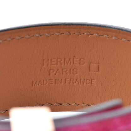 Hermes Shiny Alligator Collier de Chien CDC 24 Bracelet T2 Rose Pourpre 4 of 5