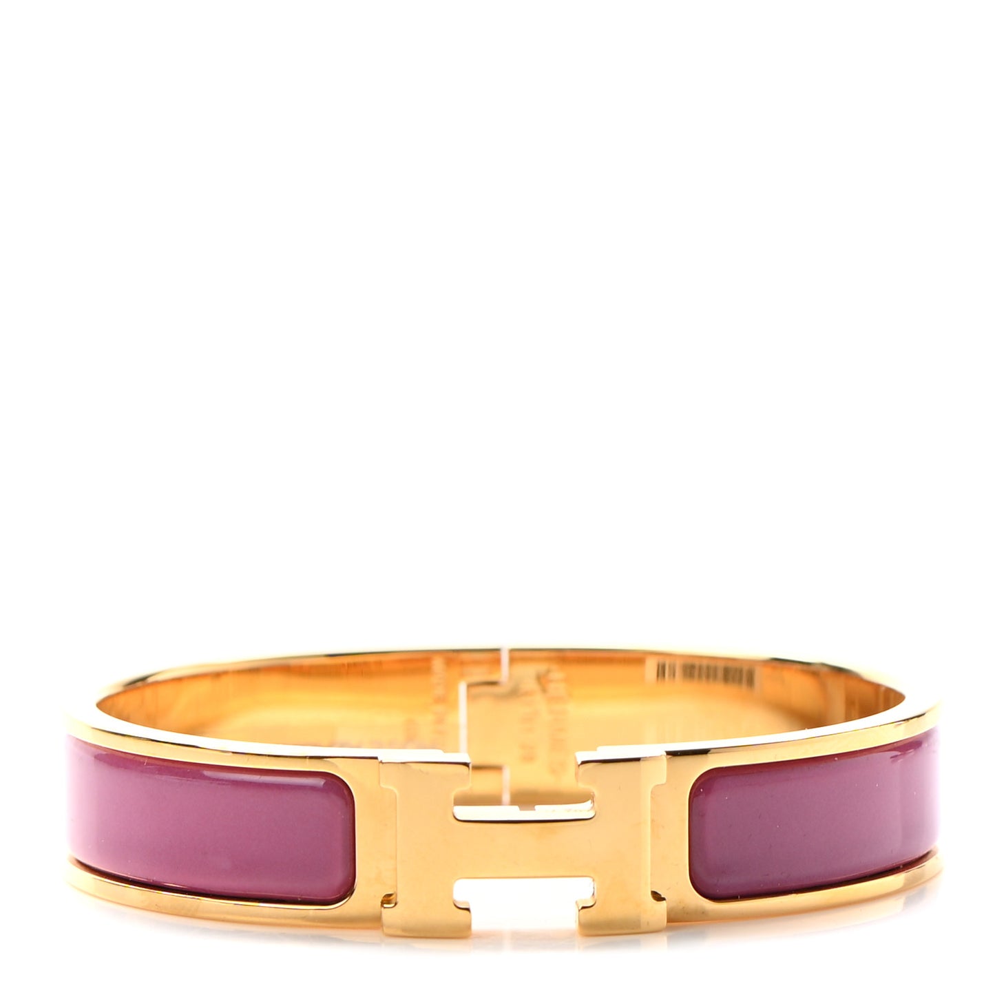 Enamel Narrow Clic Clac H Bracelet PM Rose Azalee