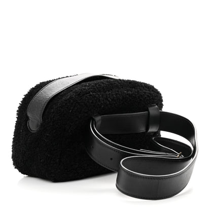 The Row Shearling Calfskin Belt Bag Black 3 of 11