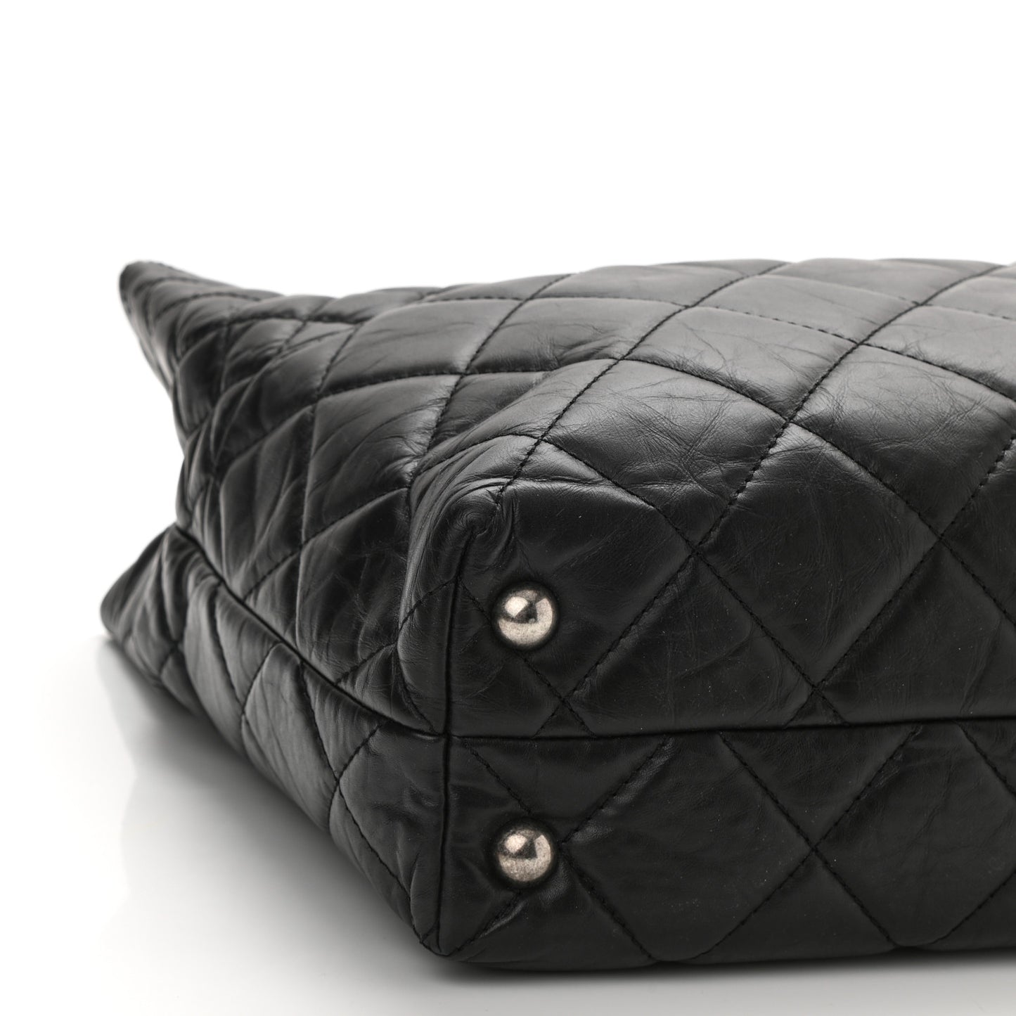 Aged Calfskin Quilted Reissue 2.55 Tote Black