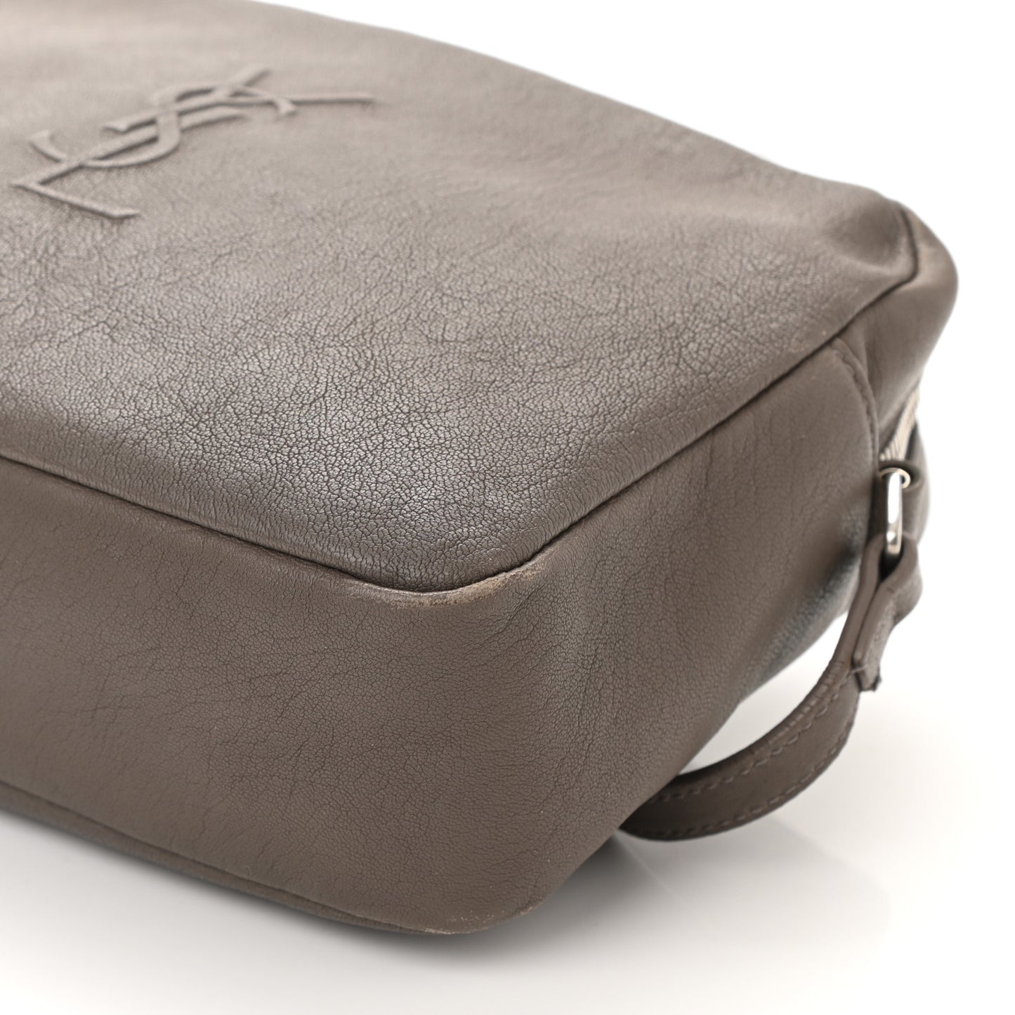 Lambskin Monogram Small Lou Camera Bag Dark Beige
