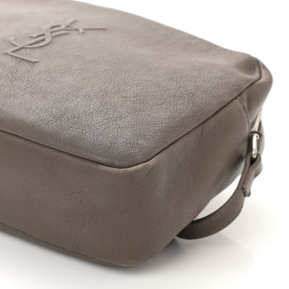 Saint Laurent Lambskin Monogram Small Lou Camera Bag Dark Beige 8 of 9