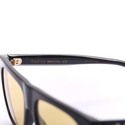 Gucci Square Frame Star Sunglasses GG 0347S Black Black 6 of 7