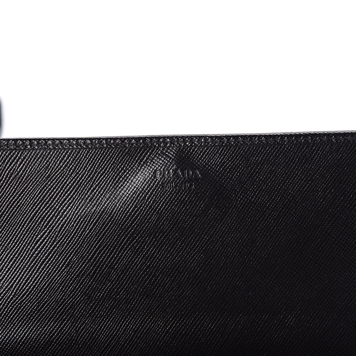 Saffiano Metal Flap Wallet With Strap Black