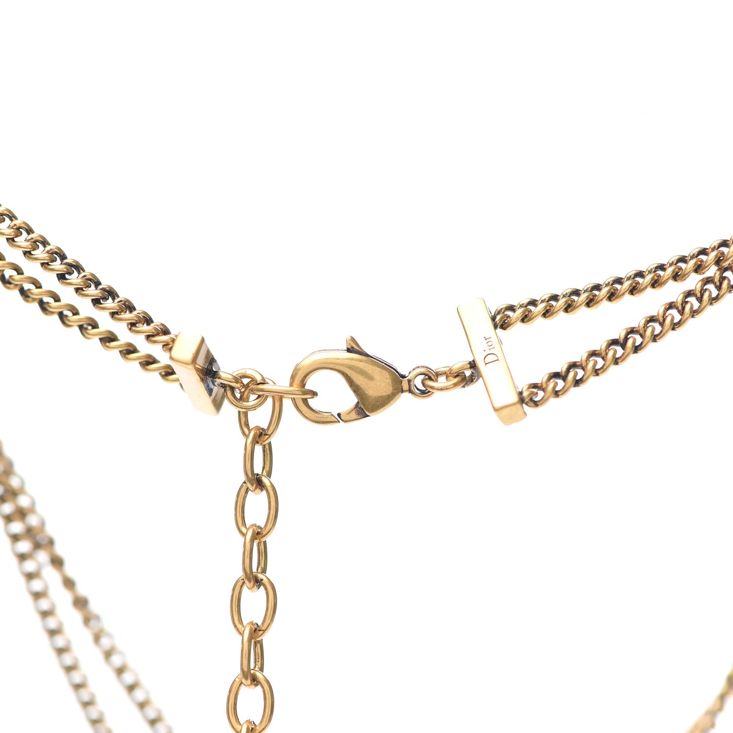 Metal J'Adior Choker Necklace Aged Gold