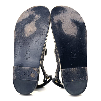 Chanel Denim Velcro Dad Sandals 42 Blue 5 of 7