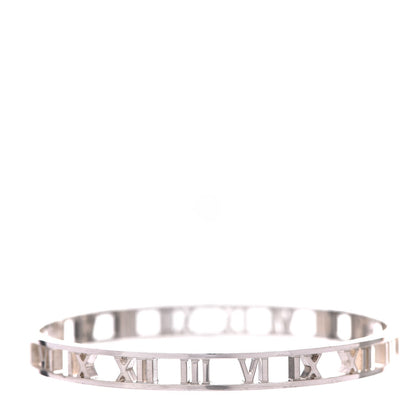 Tiffany Sterling Silver Narrow Atlas Open Bangle Bracelet 4 of 4