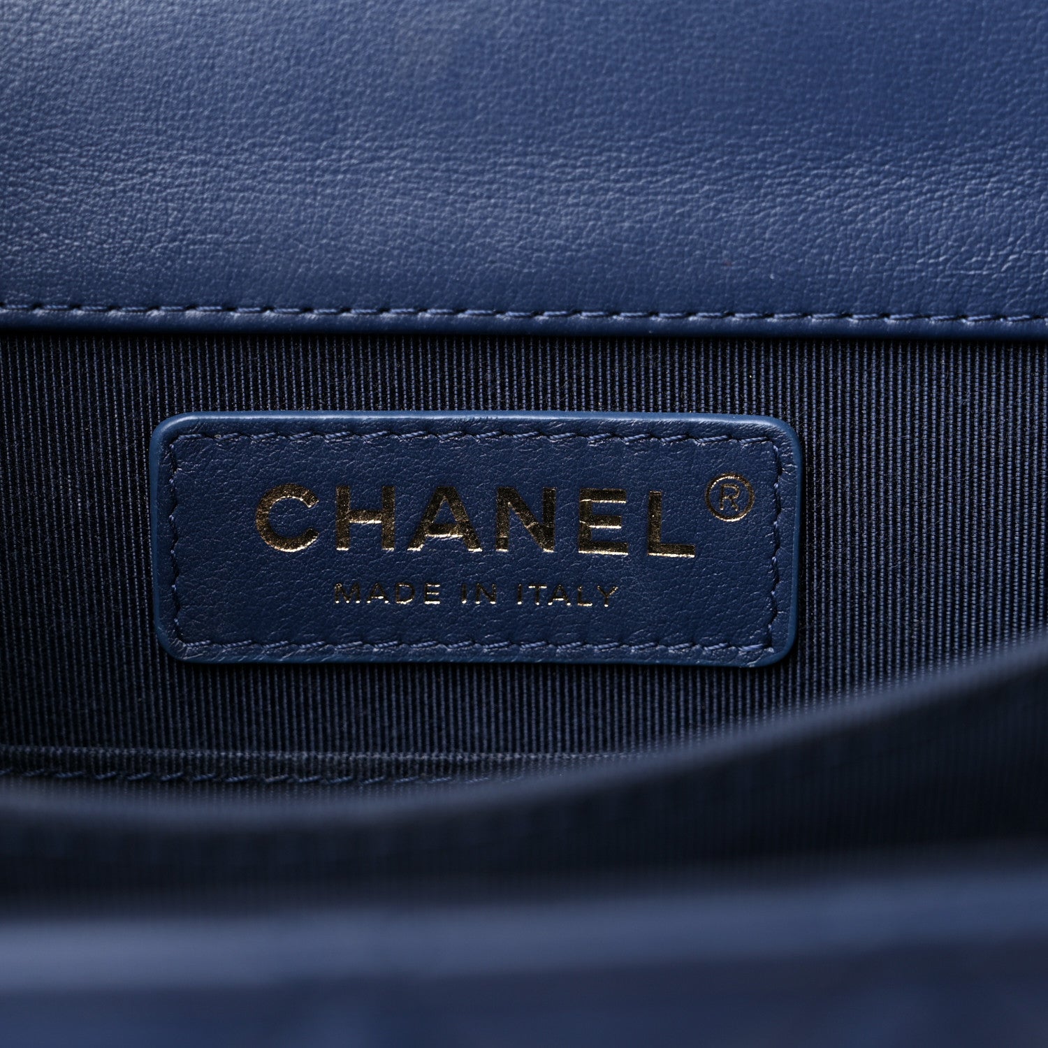 Chanel Calfskin Quilted North South Boy Flap Navy 6 of 9