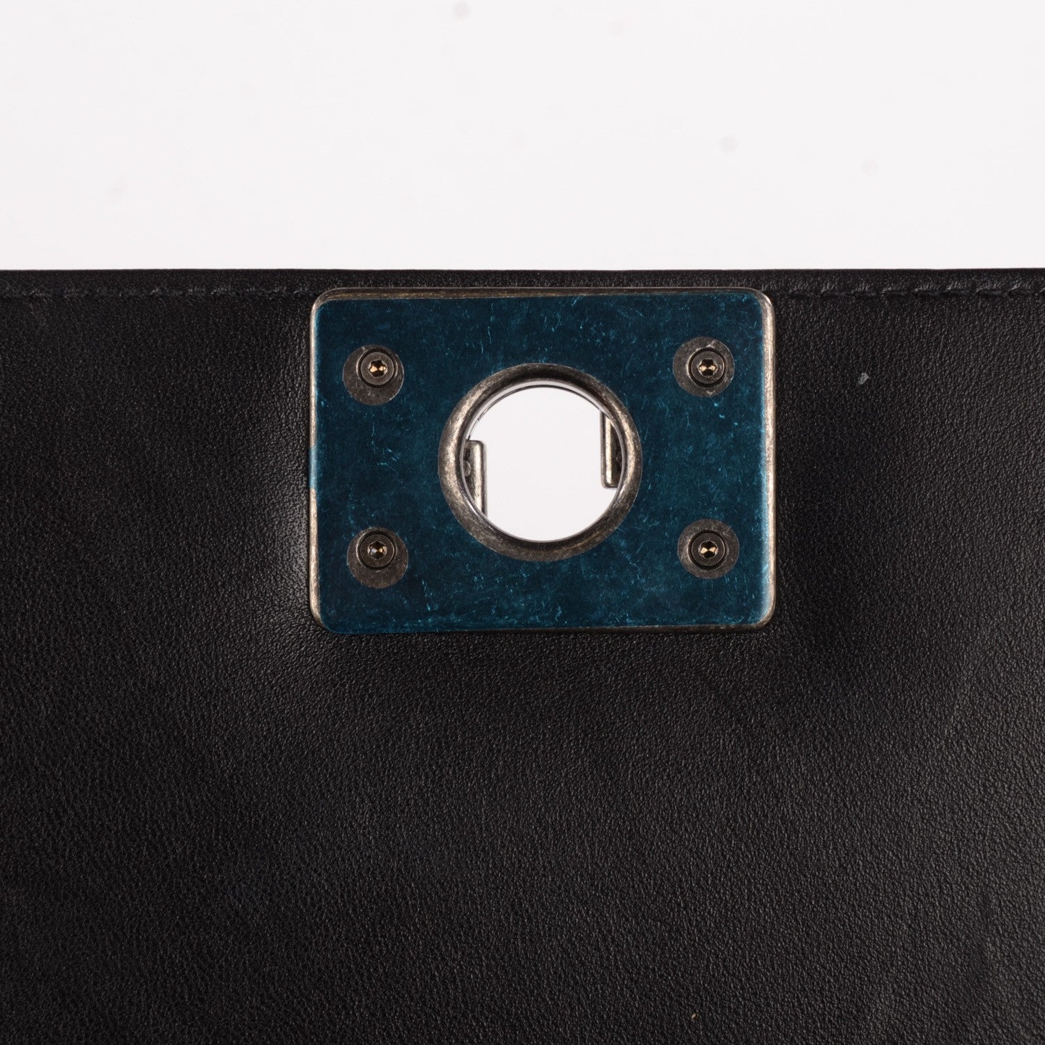 Chanel Glazed Calfskin Medium Boy Flap Black 7 of 9