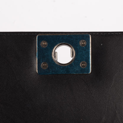 Chanel Glazed Calfskin Medium Boy Flap Black 7 of 9