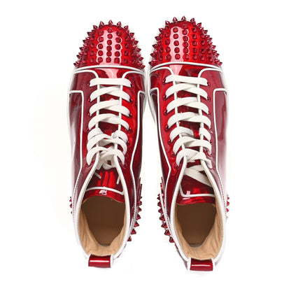 Christian Louboutin Patent Mens Louis Orlato Flat Sneakers 41.5 Red 2 of 11
