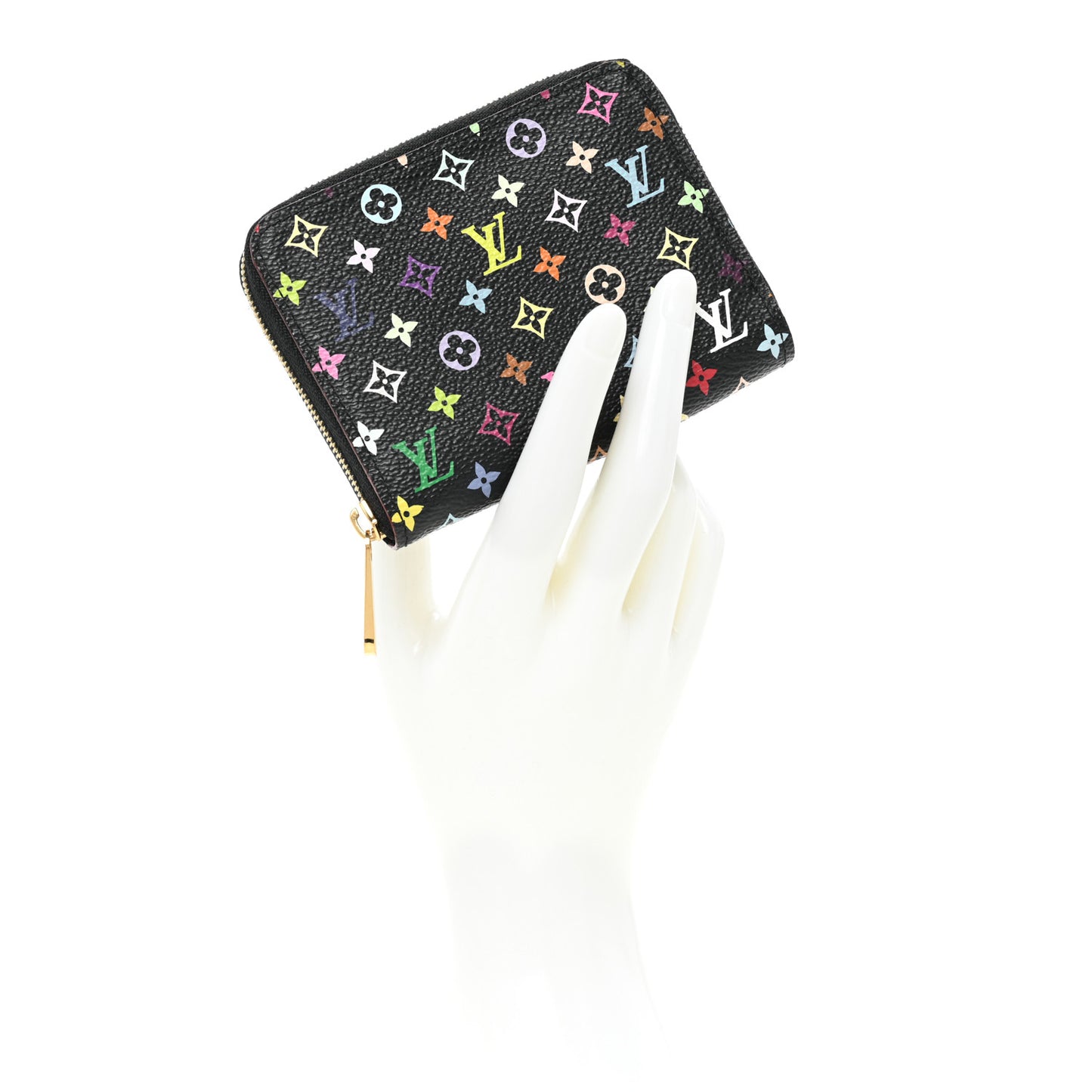 Monogram Multicolor Zippy Coin Purse Black Grenade