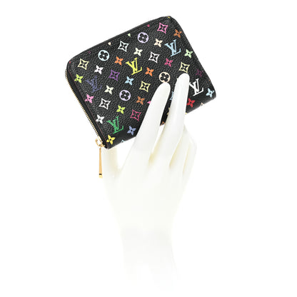 Louis Vuitton Monogram Multicolor Zippy Coin Purse Black Grenade 2 of 9