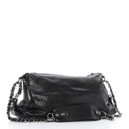 Chanel Glazed Caviar Pocket In The City Shoulder Bag Black 3 of 14