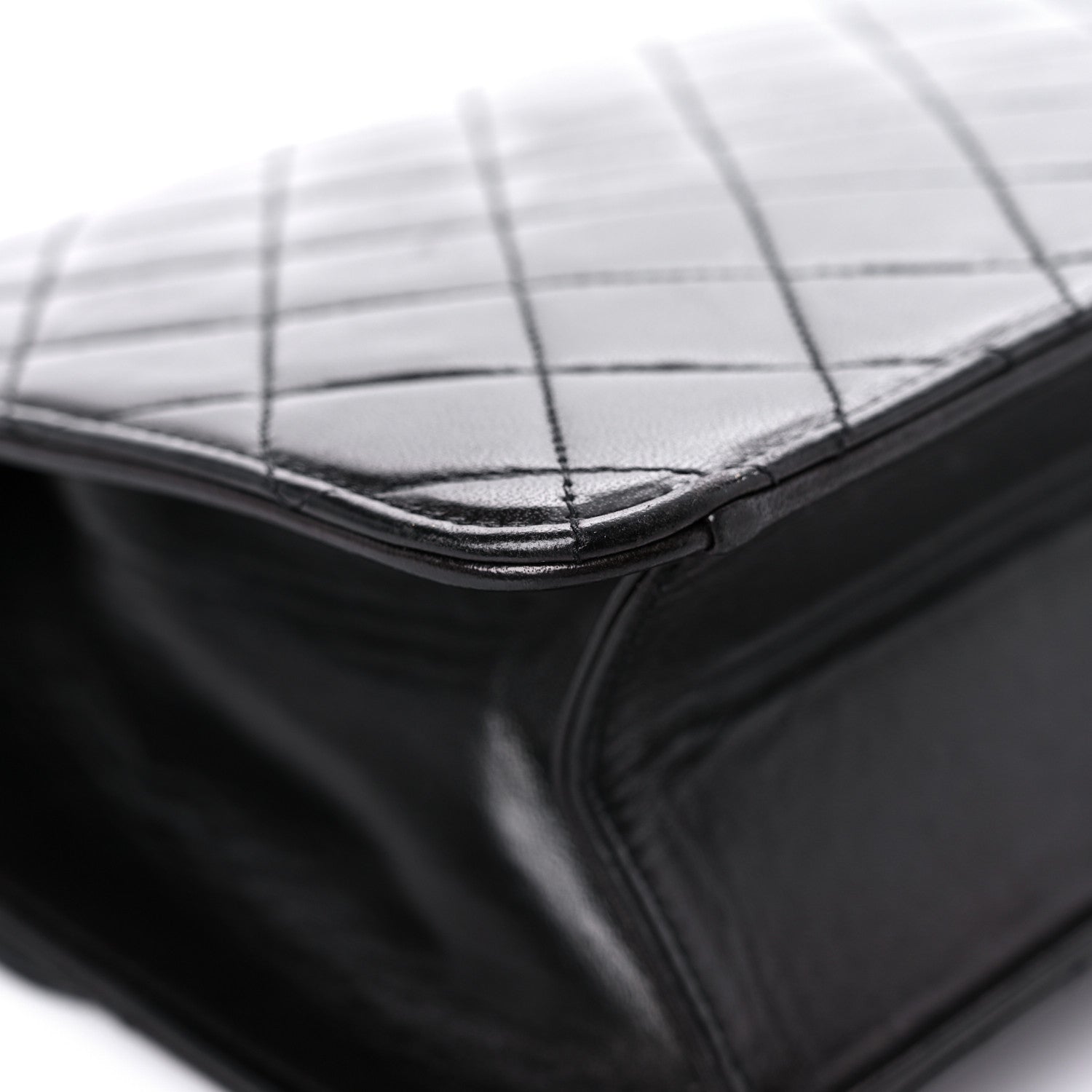 Chanel Lambskin Quilted Medium Single Flap Black 9 of 22
