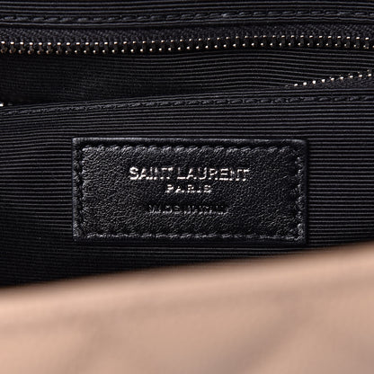 Saint Laurent Grain De Poudre Large Tri-Quilt Monogram Satchel Dark Beige 7 of 10