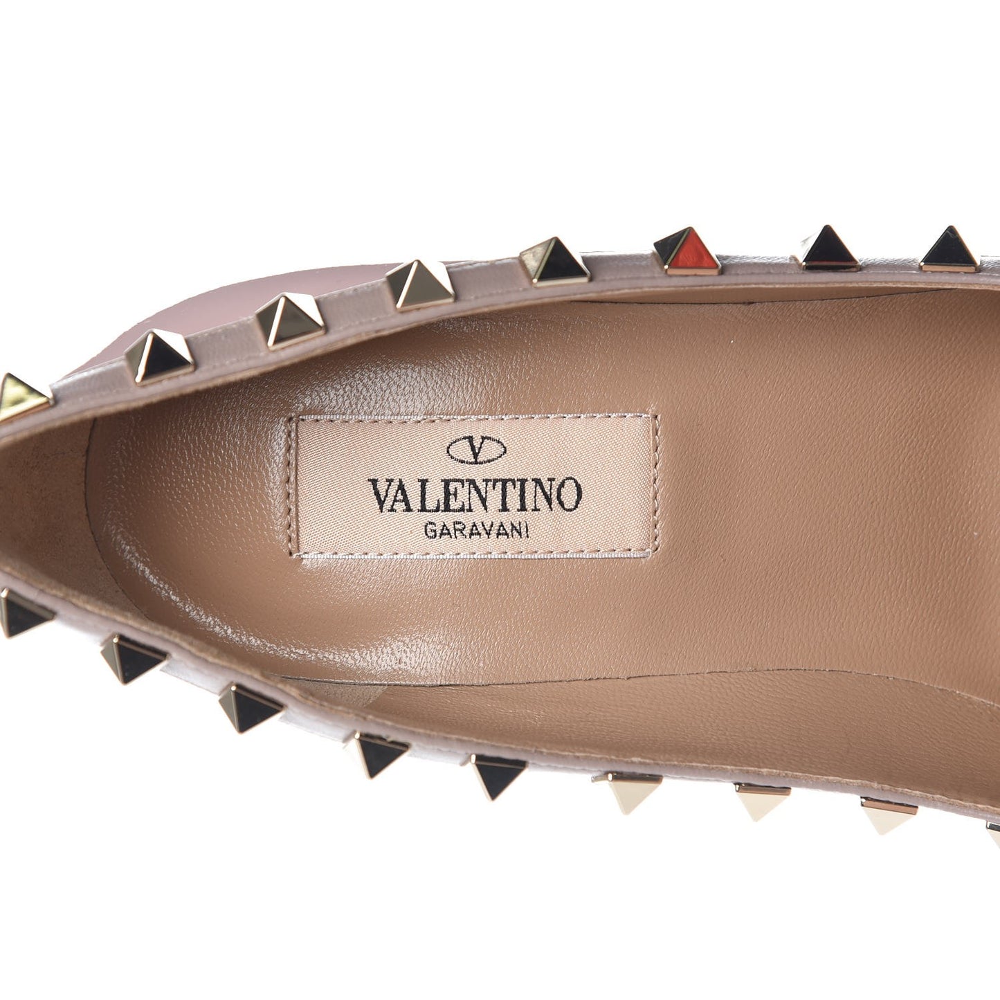 Patent Rockstud 100mm Pumps 35 Water Rose Poudre