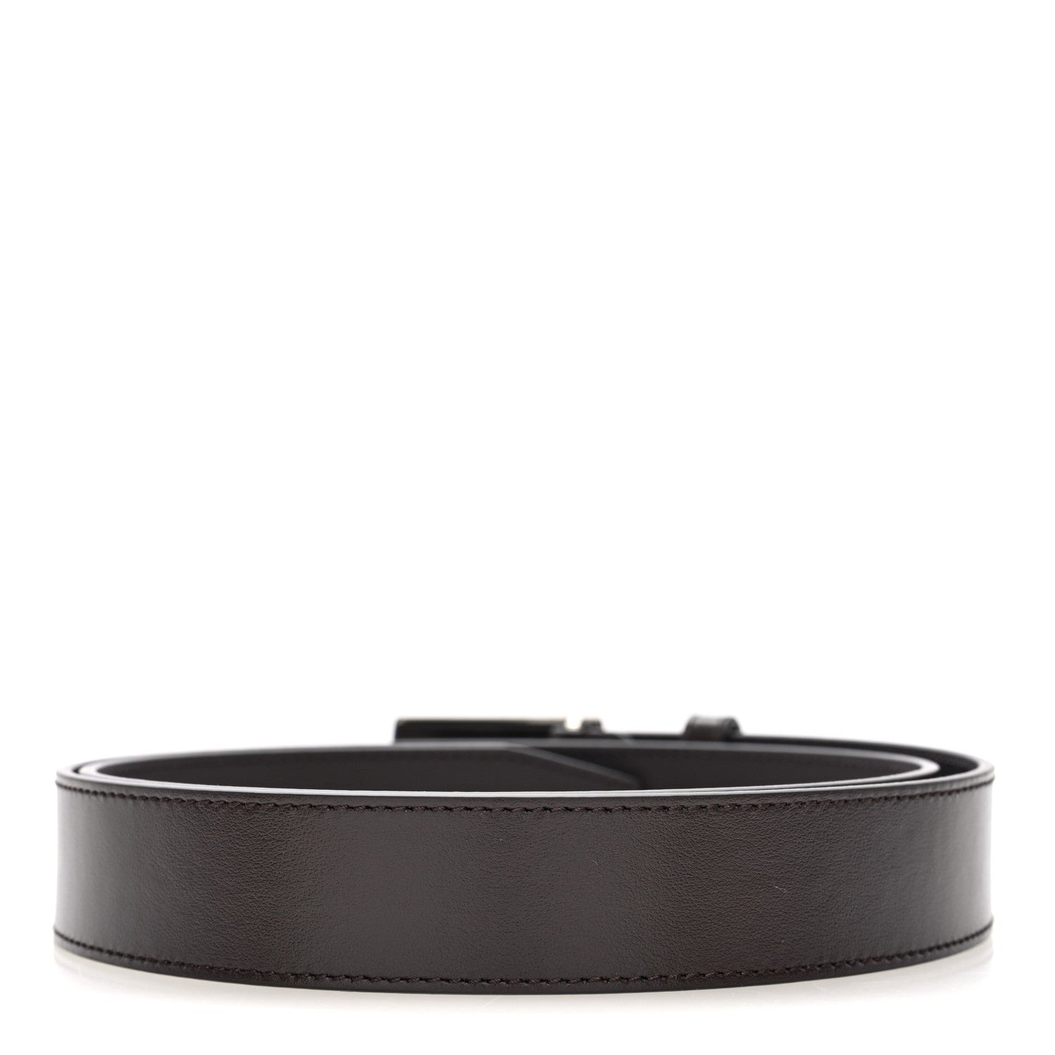 Gucci Plutone Calfskin Plaque GG 30mm Belt 90 36 Cocoa 2 of 4