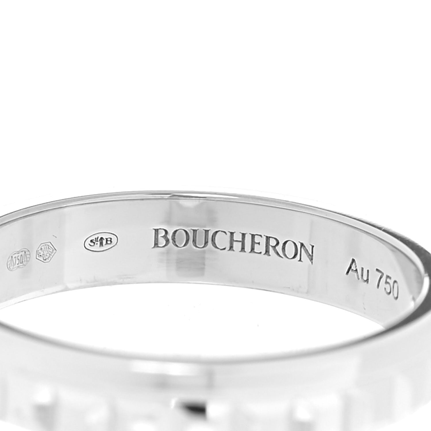 Boucheron 18K White Gold Quatre Radiant Wedding Band Ring 56 7.5 4 of 5