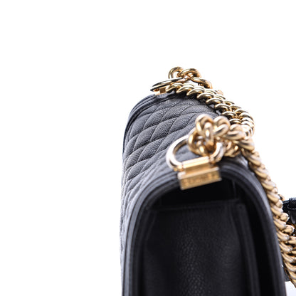 Chanel Caviar Quilted Medium Boy Flap Black 10 of 11