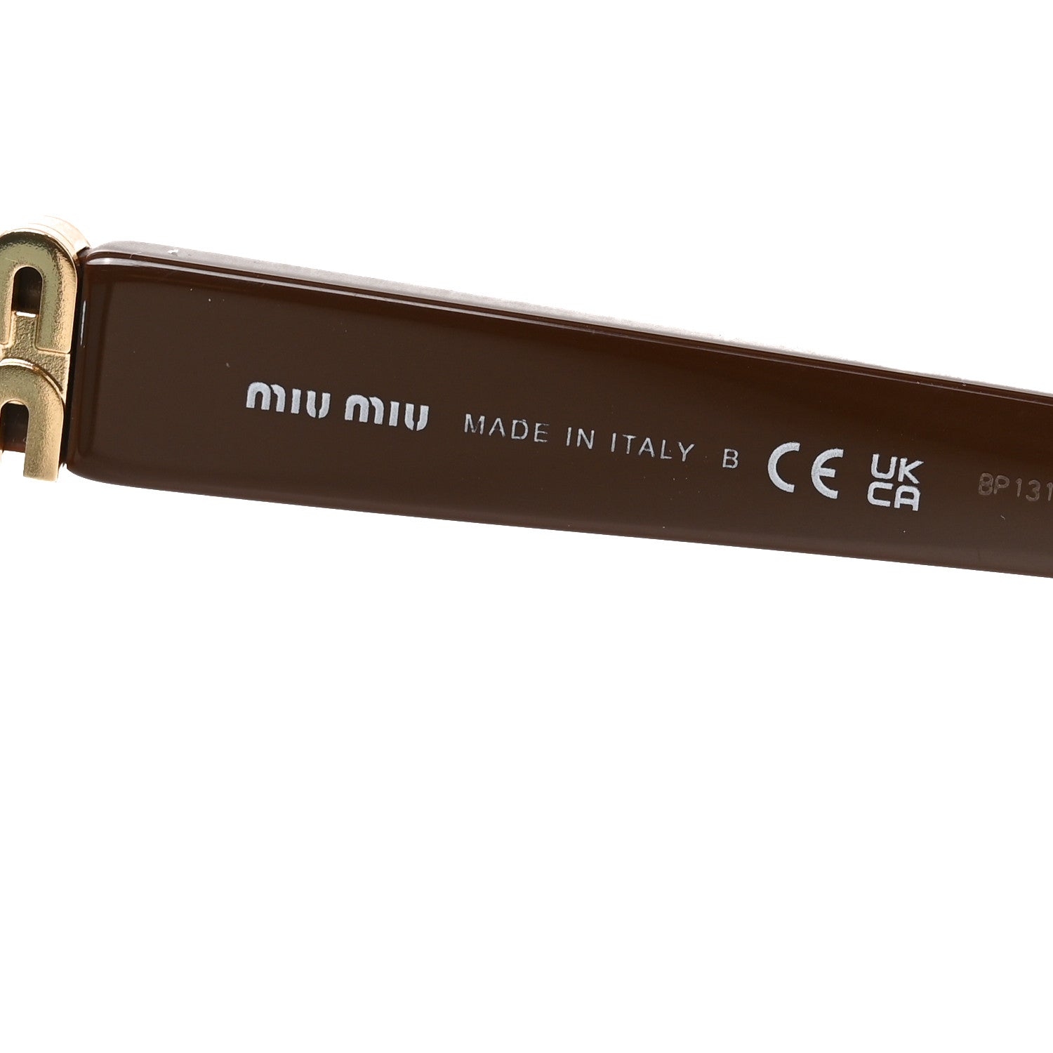 Miu Miu Acetate Square Sunglasses SMU A07 Brown 5 of 6