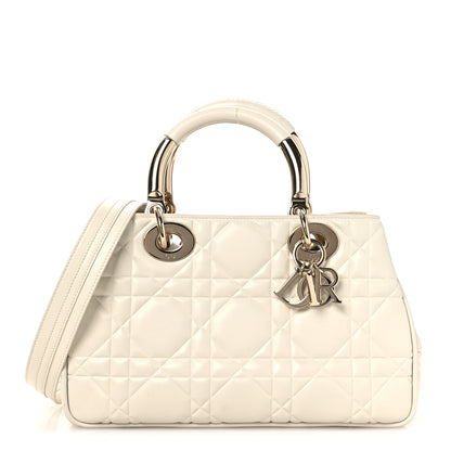 Christian Dior Calfskin Cannage Medium The Lady 95.22 White 1 of 13