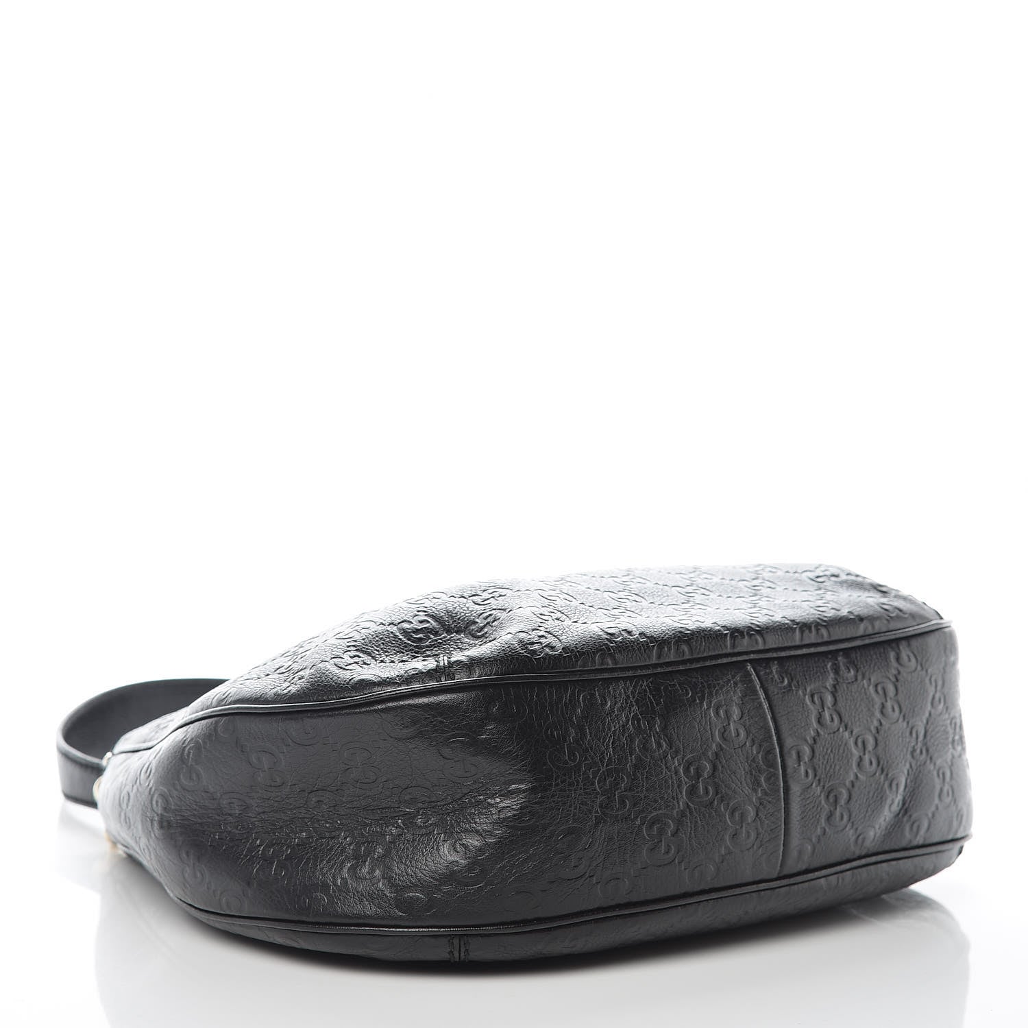 Gucci Guccissima Medium New Ladies Web Hobo Black 4 of 10