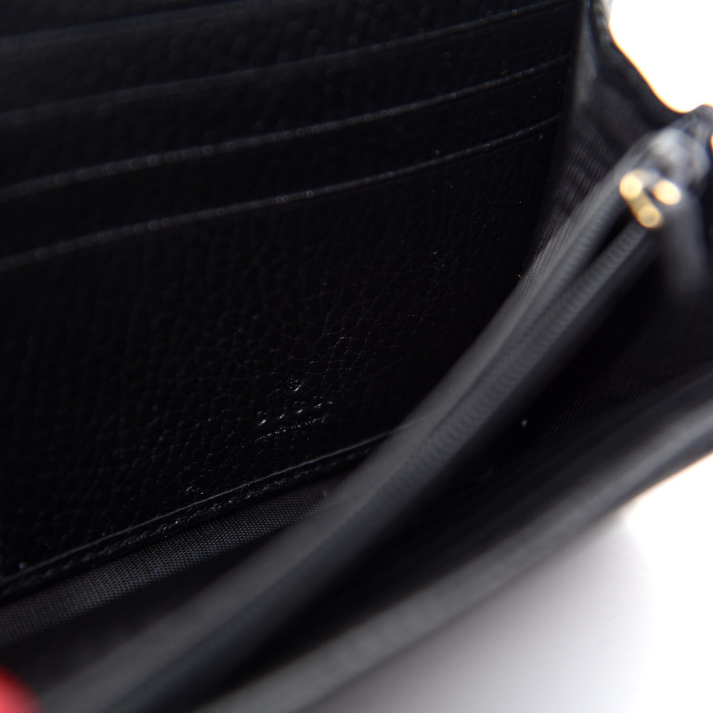Dollar Calfskin GG Marmont Continental Wallet Black