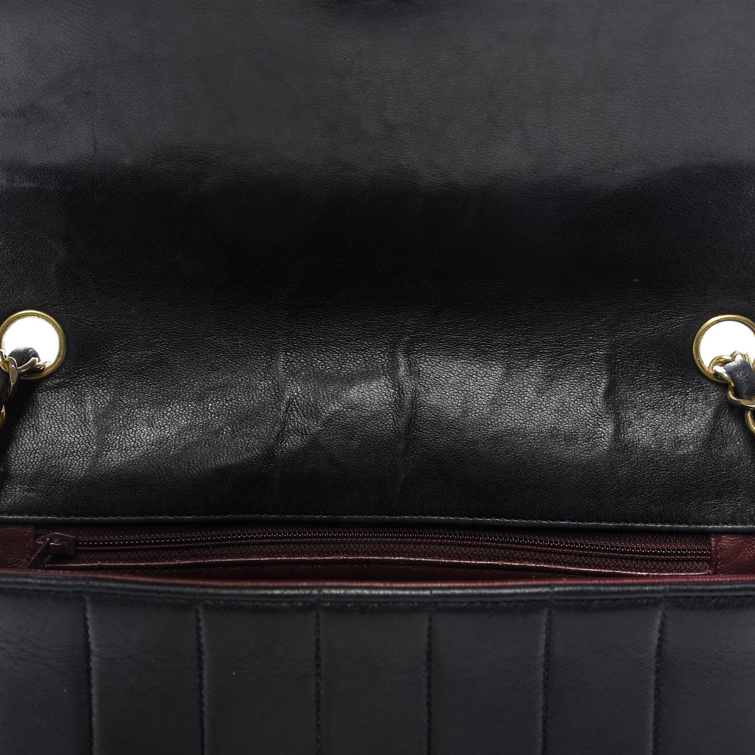 Chanel Lambskin Vertical Quilted Medium Single Flap Black 10 of 10