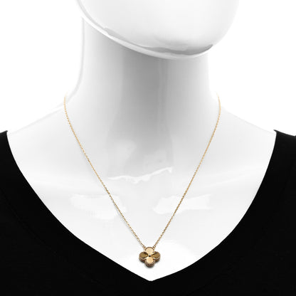 Van Cleef & Arpels 18K Yellow Gold Guilloche Vintage Alhambra Pendant Necklace 2 of 6