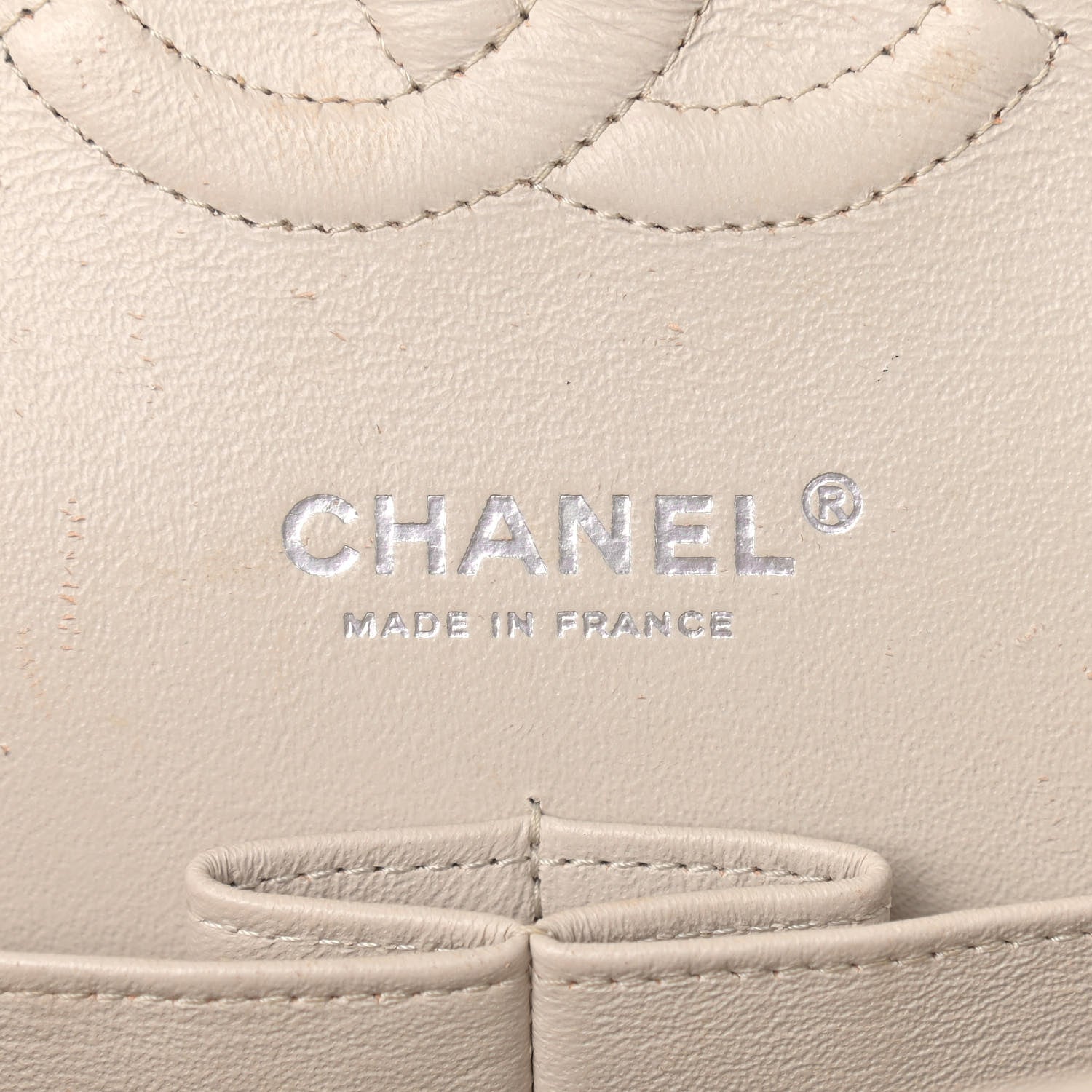 Chanel Caviar Quilted Medium Double Flap Ivory 6 of 12