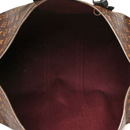 Louis Vuitton Monogram Macassar Keepall Bandouliere 55 5 of 23