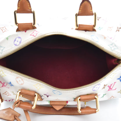 Louis Vuitton Monogram Multicolor Speedy 30 White 5 of 16
