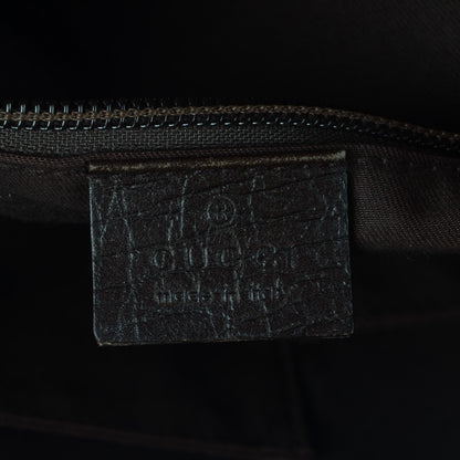Gucci GG Plus Monogram Large Double Buckle Flap Messenger Bag Beige Dark Brown 6 of 8