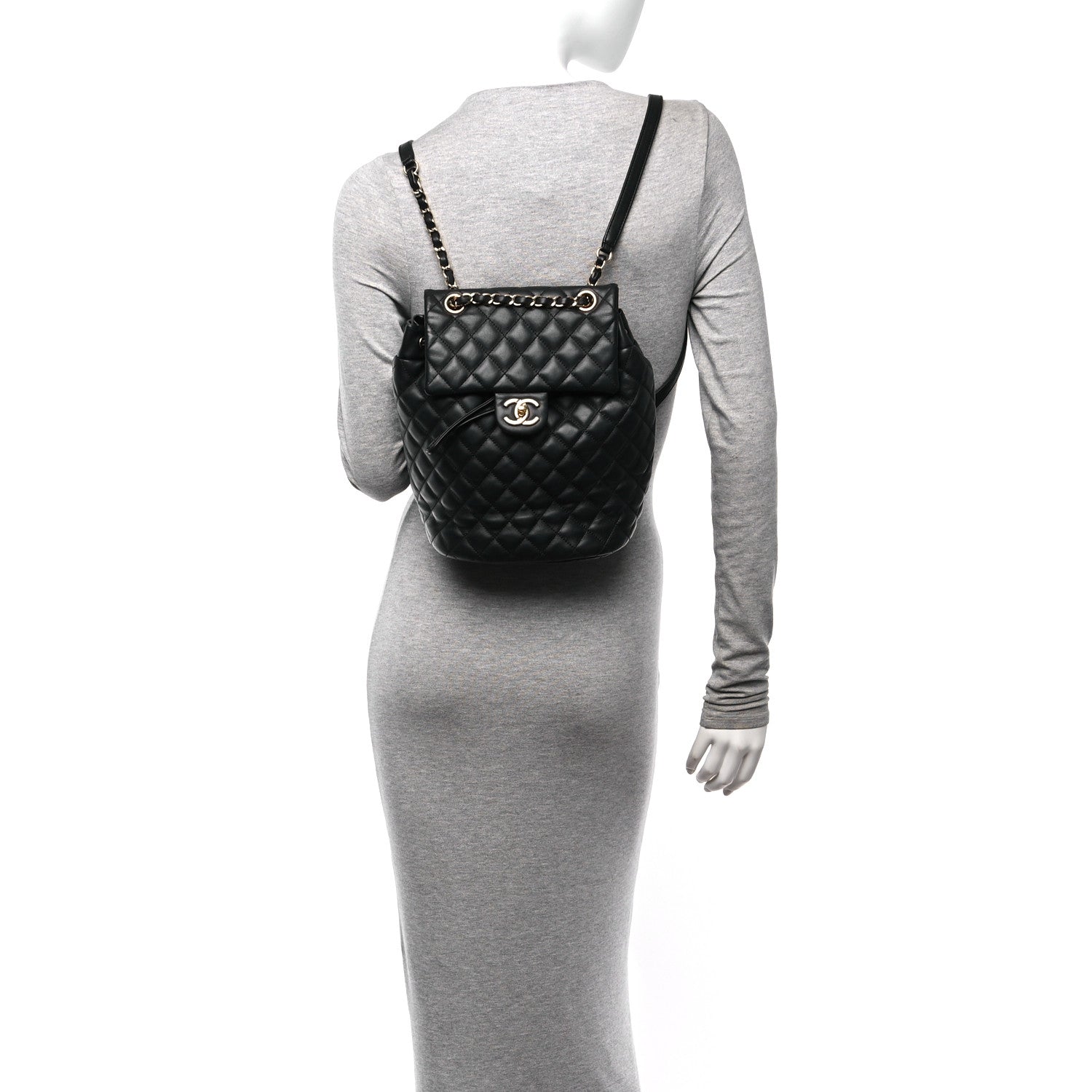 Chanel Lambskin Quilted Small Urban Spirit Backpack Black 2 of 10