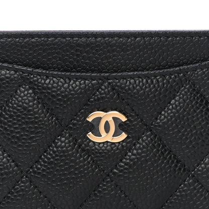 Chanel Caviar Quilted Card Holder Black 9 of 12