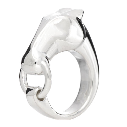 Hermes Sterling Silver PM Galop Ring 50 5.25 1 of 5