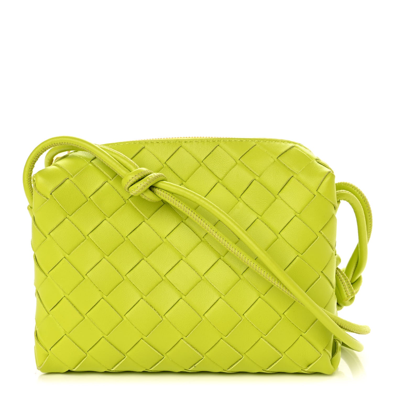 Bottega Veneta Nappa Intrecciato Mini Loop Camera Bag Acid Kiwi 1 of 8